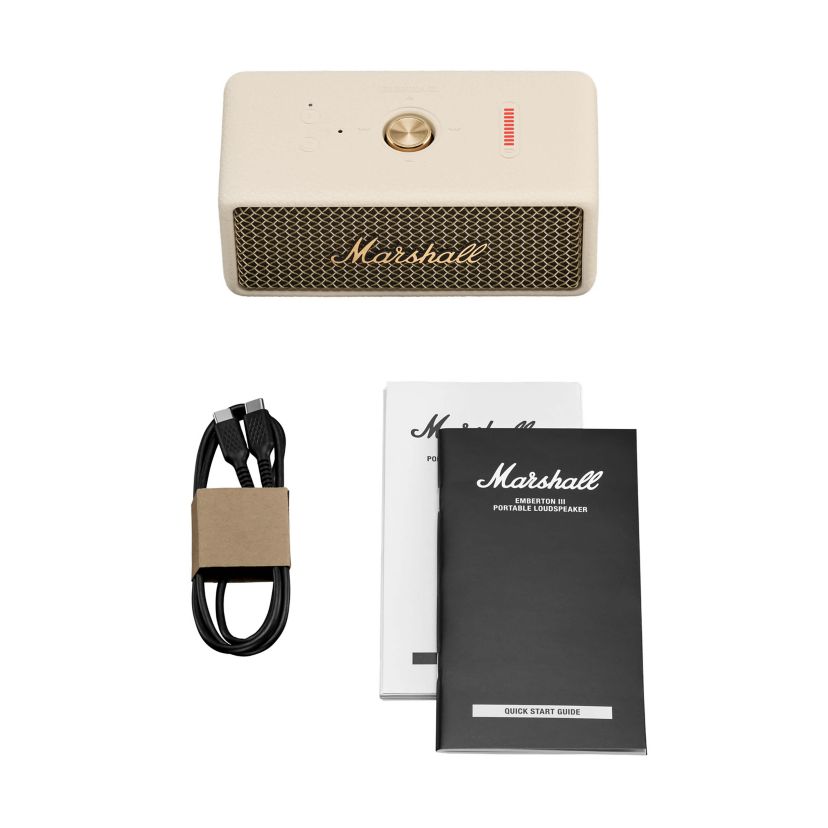 Marshall Emberton III Portable Bluetooth Speaker Cream | Belk