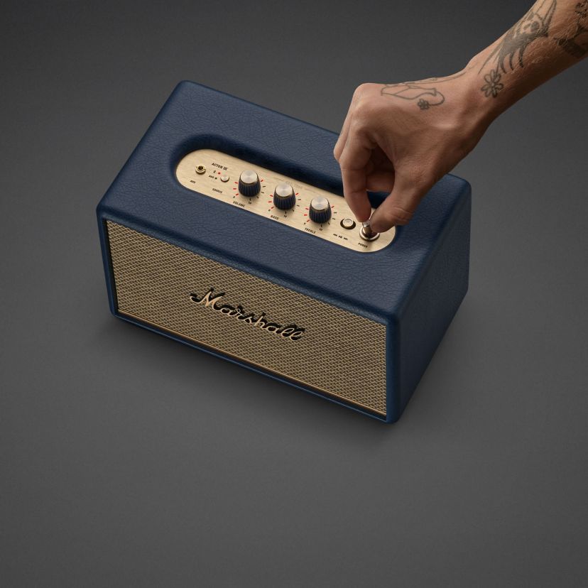 Marshall Acton III Bluetooth Speaker Midnight Blue | Belk