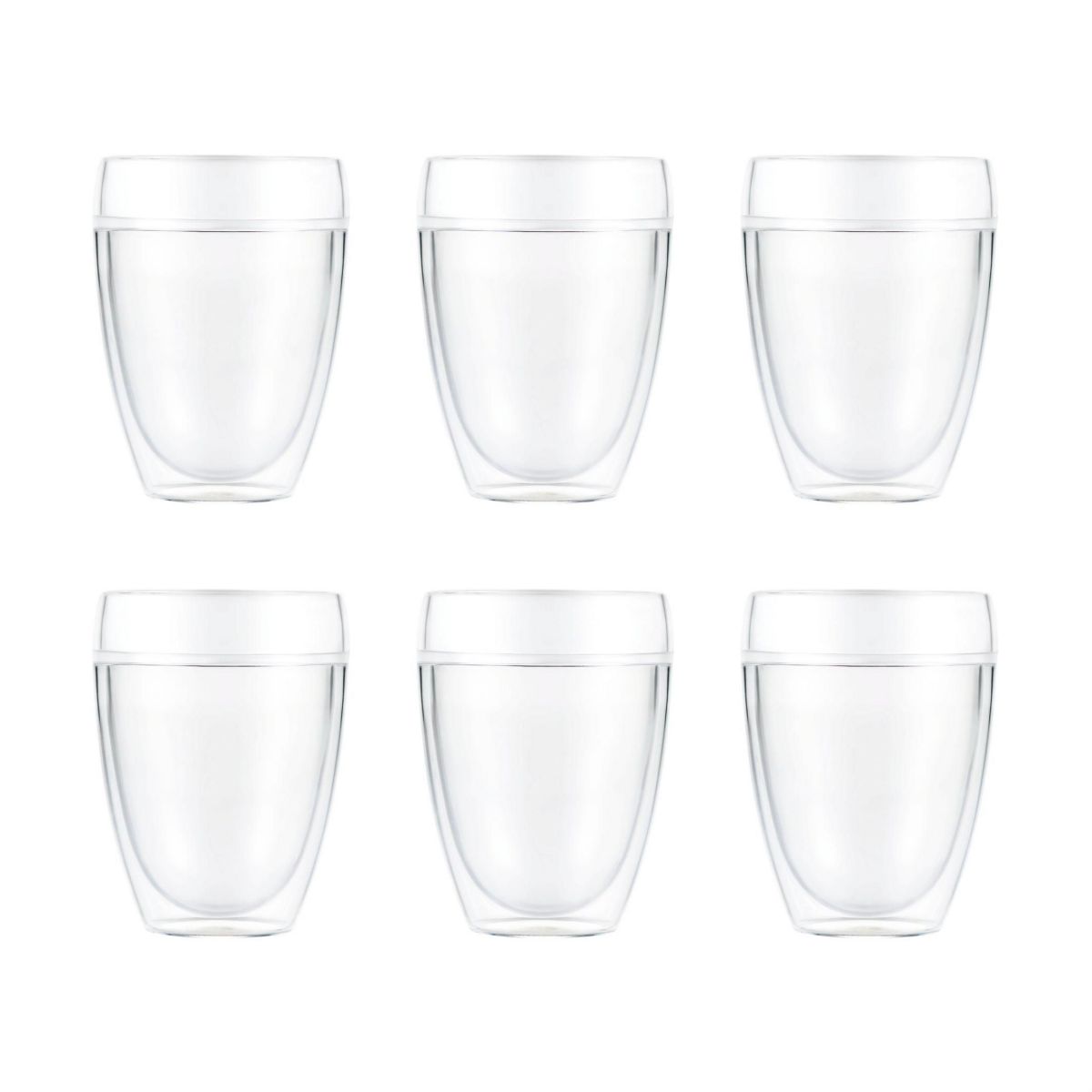 Pavina Outdoor 6pc Double Wall 12oz ShatterproofTumblers