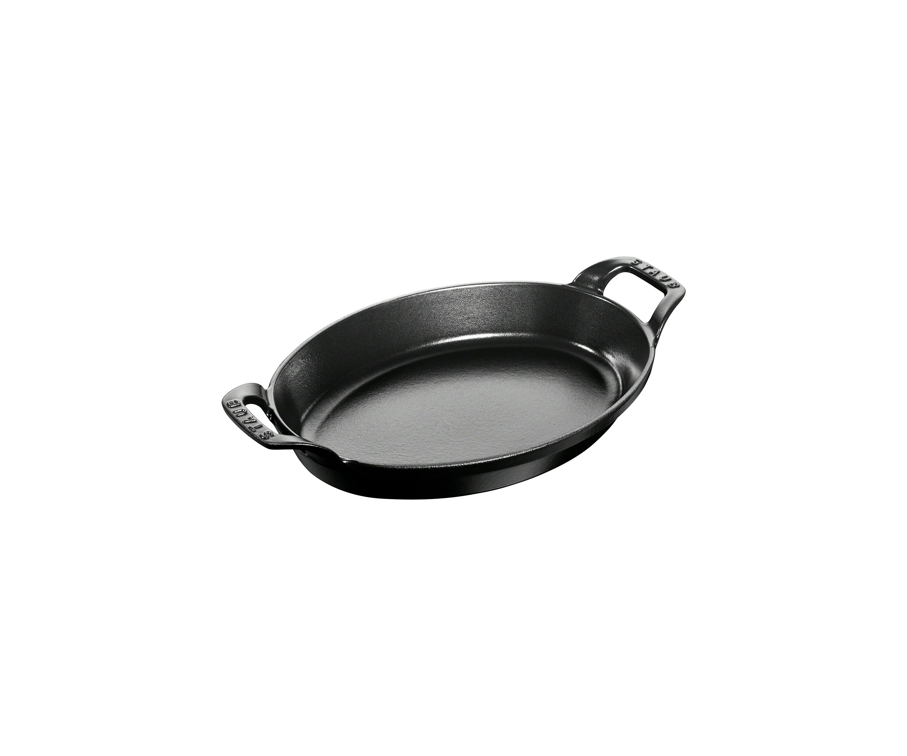 11x 8 Oval Baking Dish:No Size:Matte Black