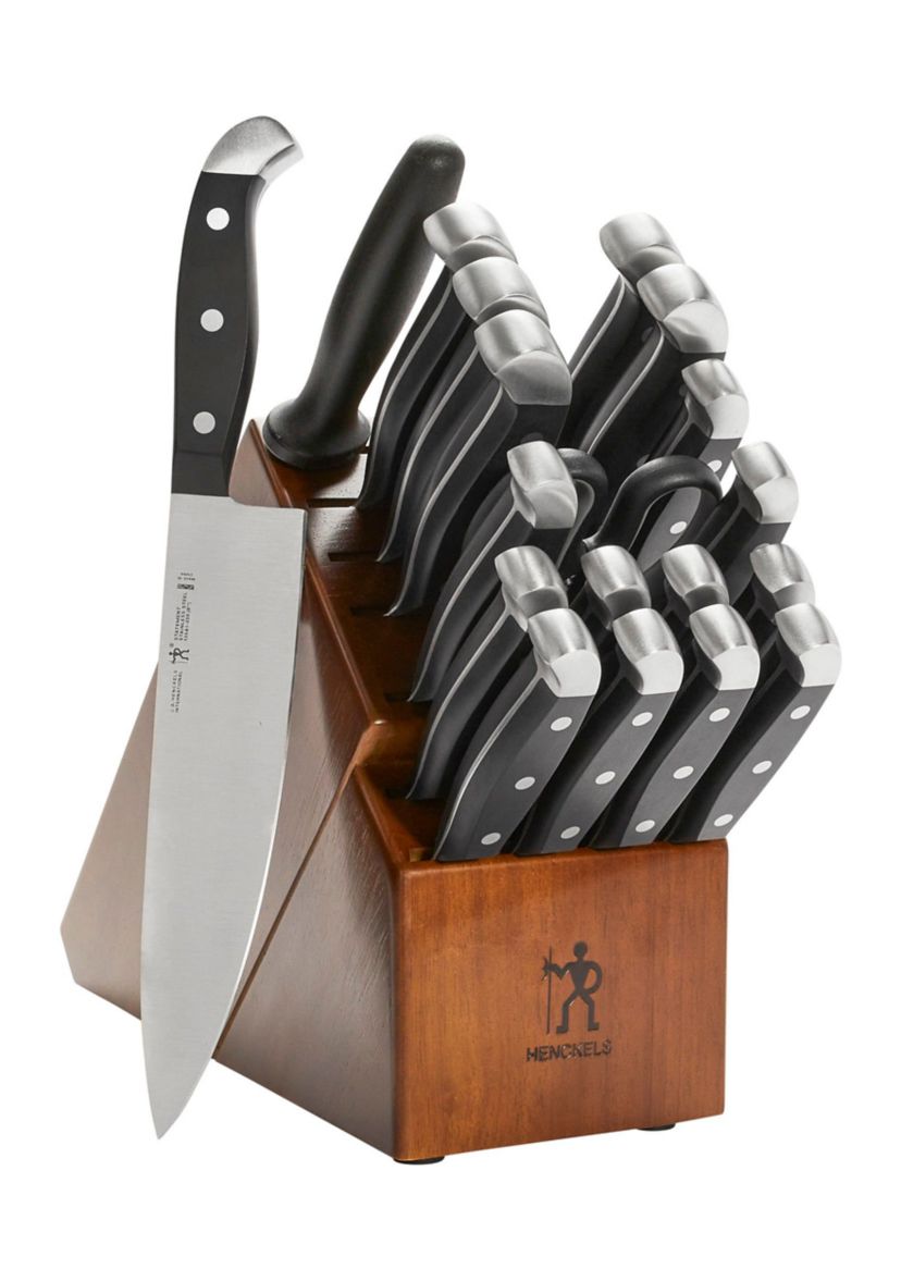 Statement 20 Piece Knife Block Set - Brown