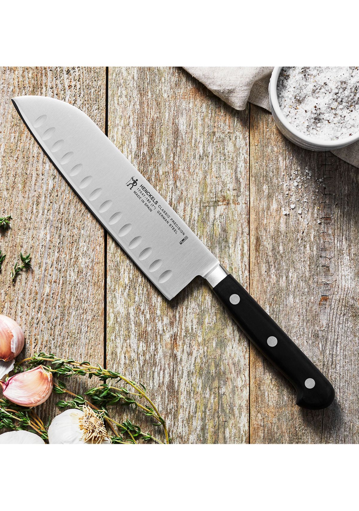 Classic Precision 7" Hollow Edge Santoku Knife