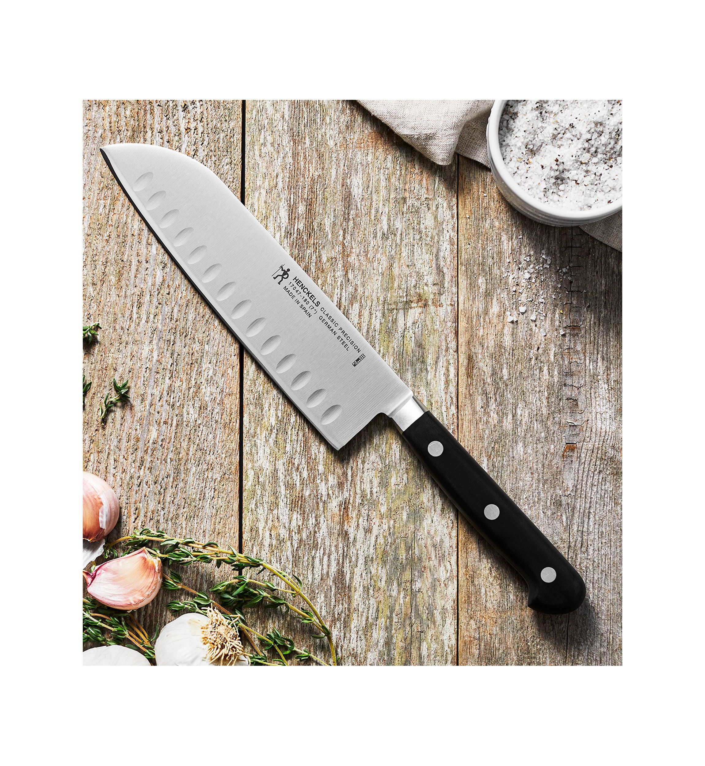Classic Precision 7" Hollow Edge Santoku Knife