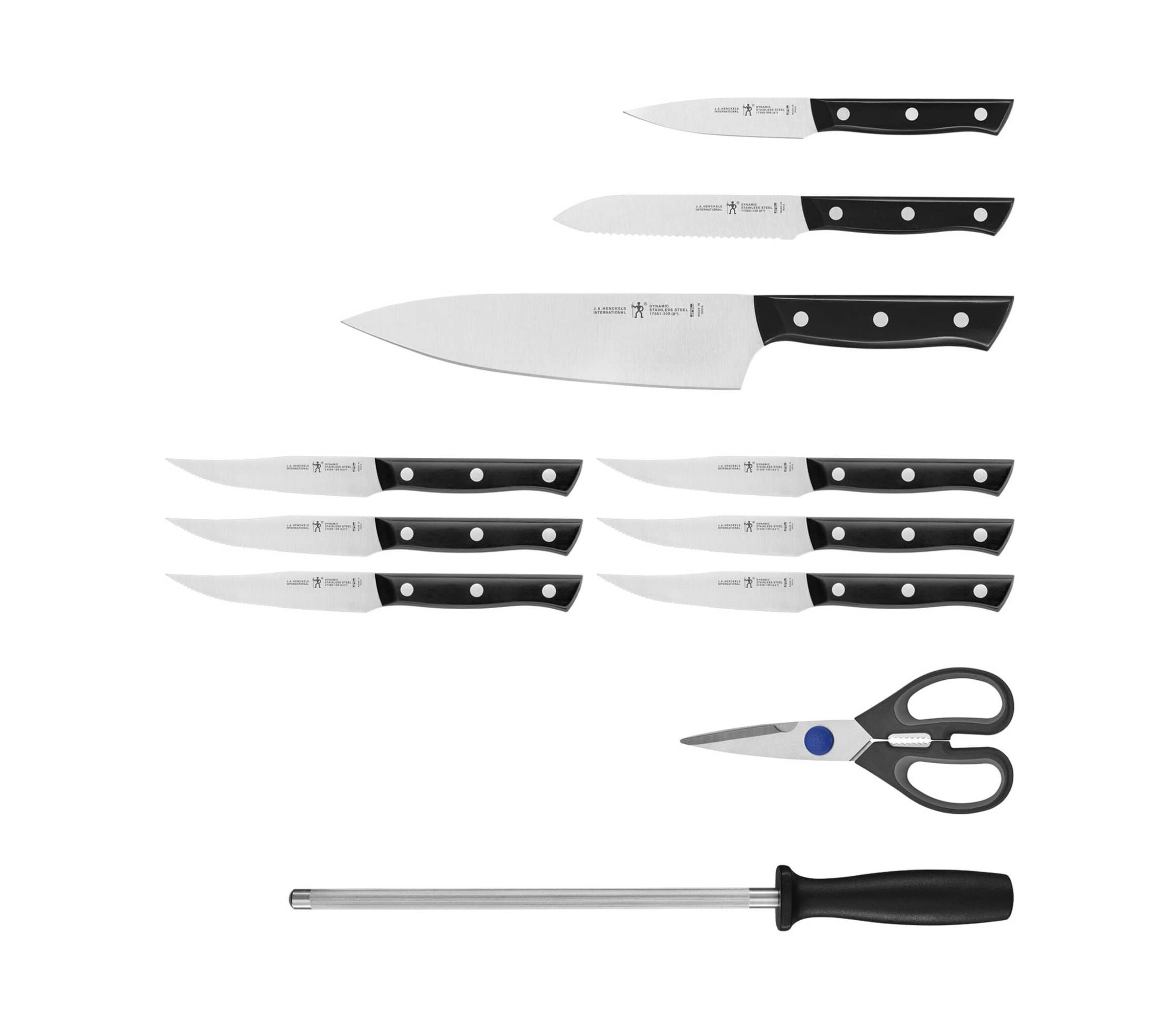 Dynamic 12pc Knife Block Set Cherry
