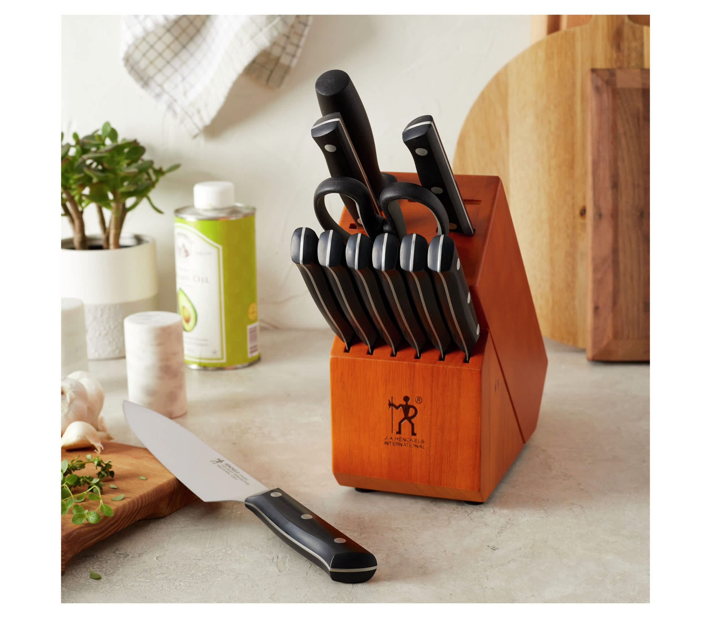 Dynamic 12pc Knife Block Set Cherry