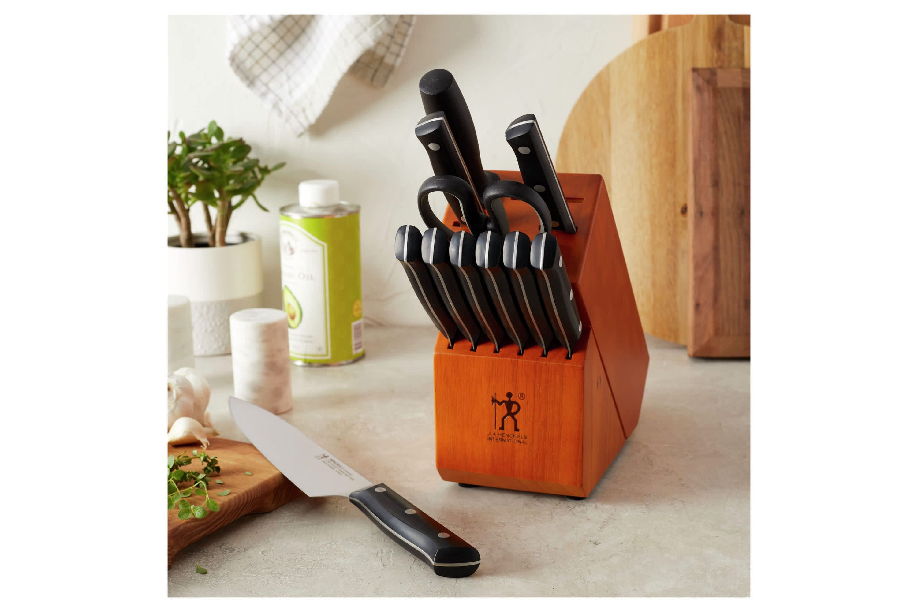 Dynamic 12pc Knife Block Set Cherry