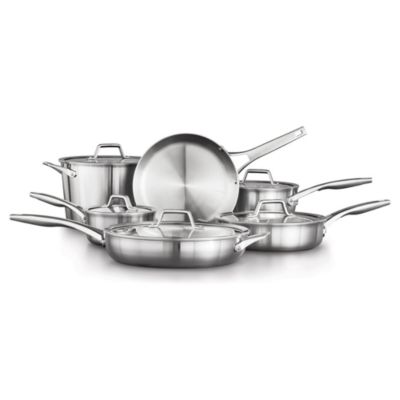 Calphalon® Premier Stainless Steel 11pc Cookware Set