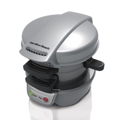 Hamilton Beach Breakfast Sandwich Maker, Gray 25475 