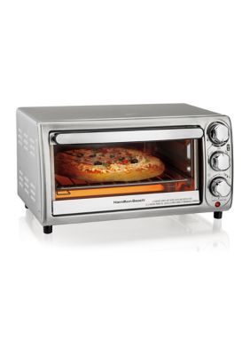 Hamilton Beach 4-Slice Silver Toaster Oven at