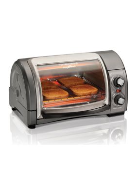 4 Slice Easy Reach Toaster Oven with Roll Top Door