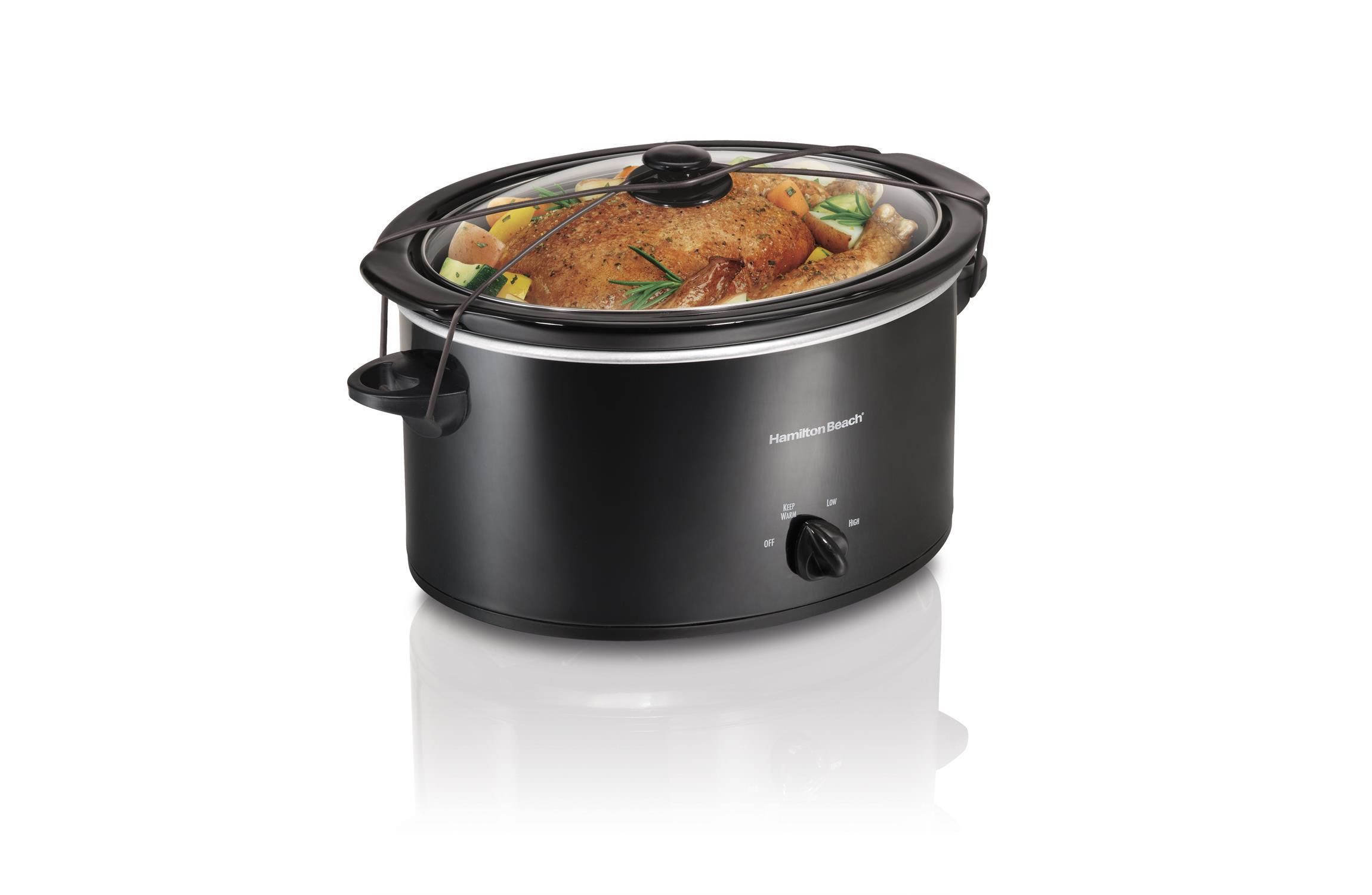 5qt Portable Oval Slow Cooker