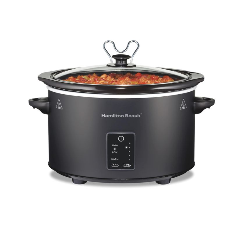 Easy Serve Programmable 5qt Slow Cooker Black
