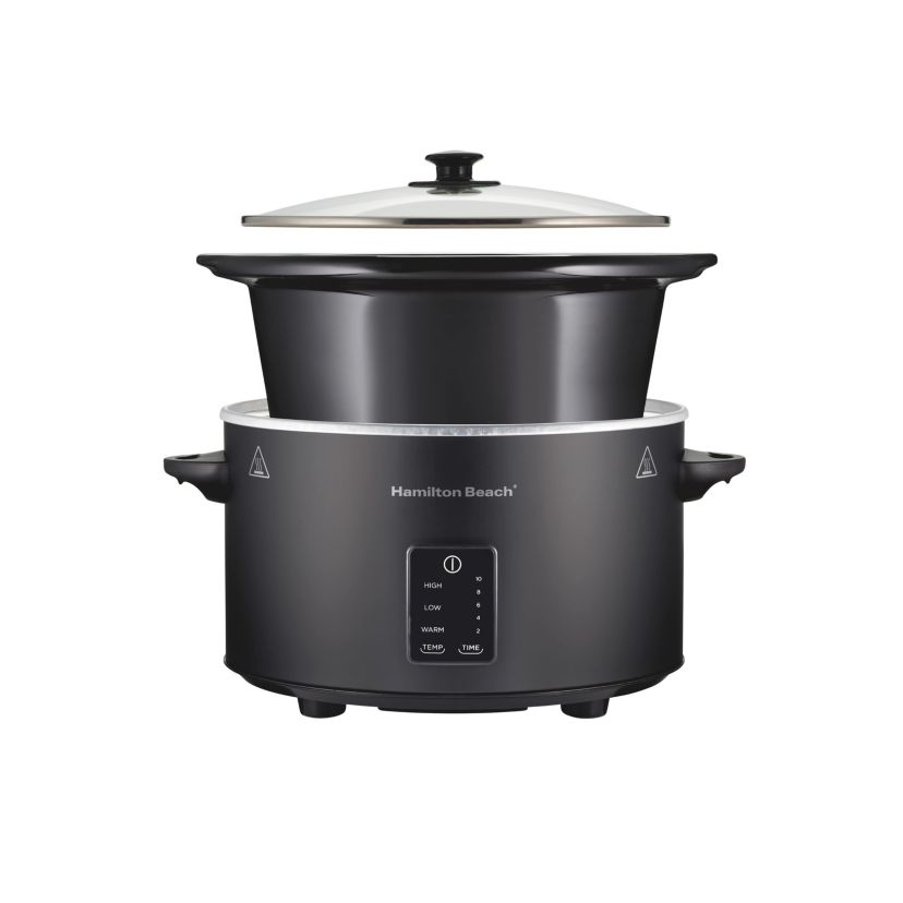 Easy Serve Programmable 5qt Slow Cooker Black