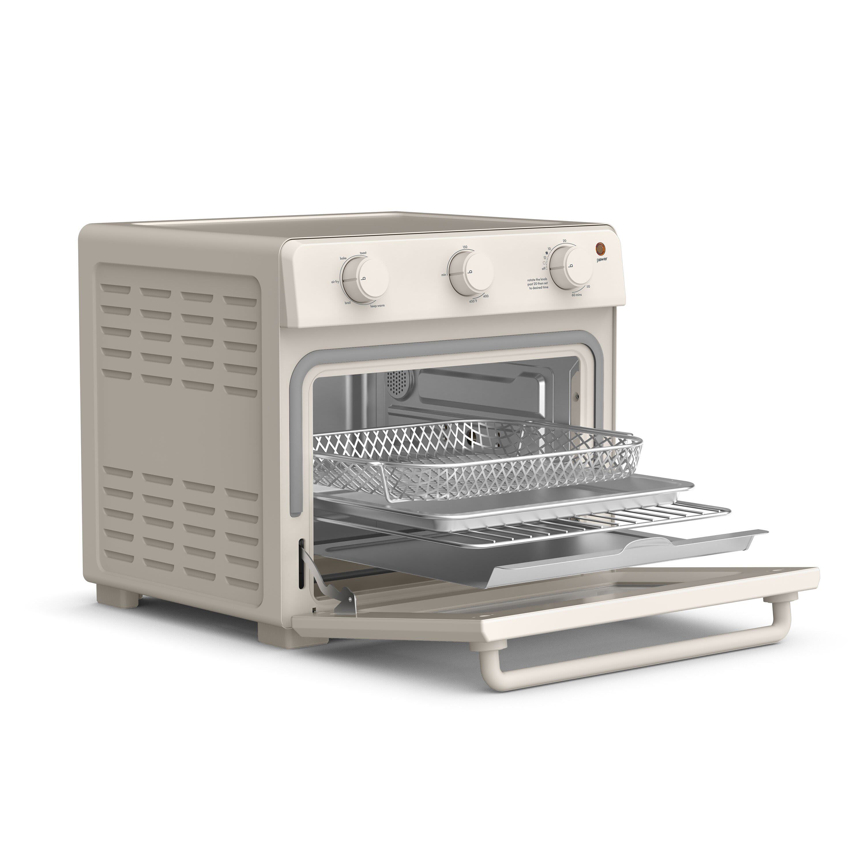 6 Slice Toaster Oven w/ Air Fryer Oatmilk