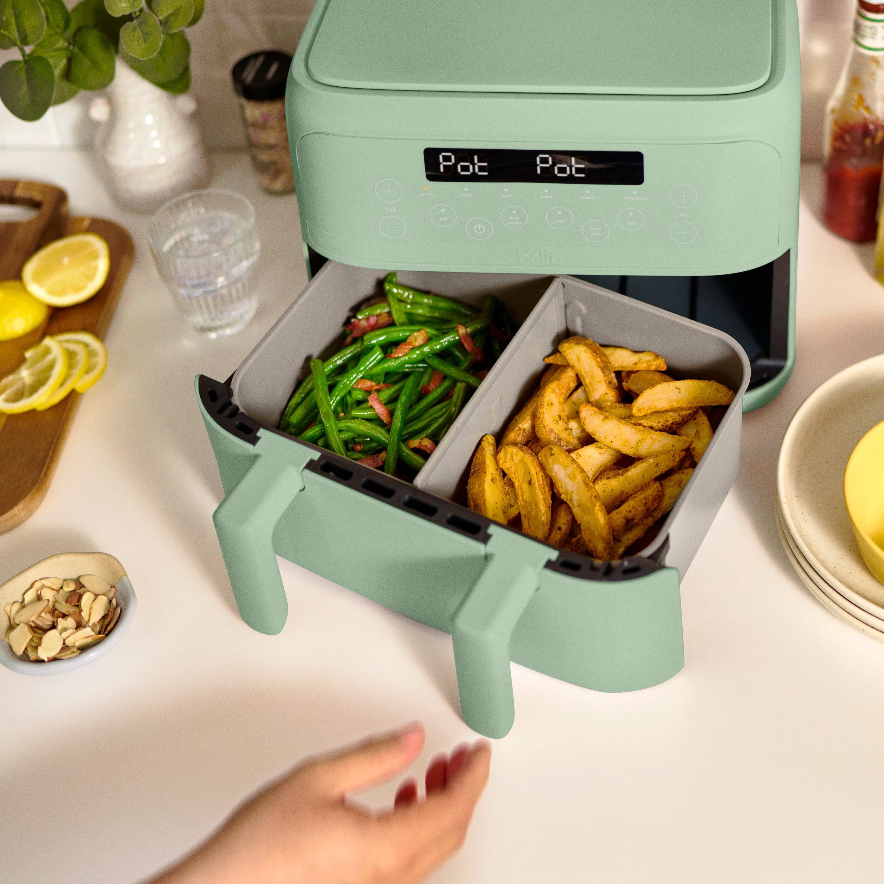 4qt TriZone Air Fryer Seaglass