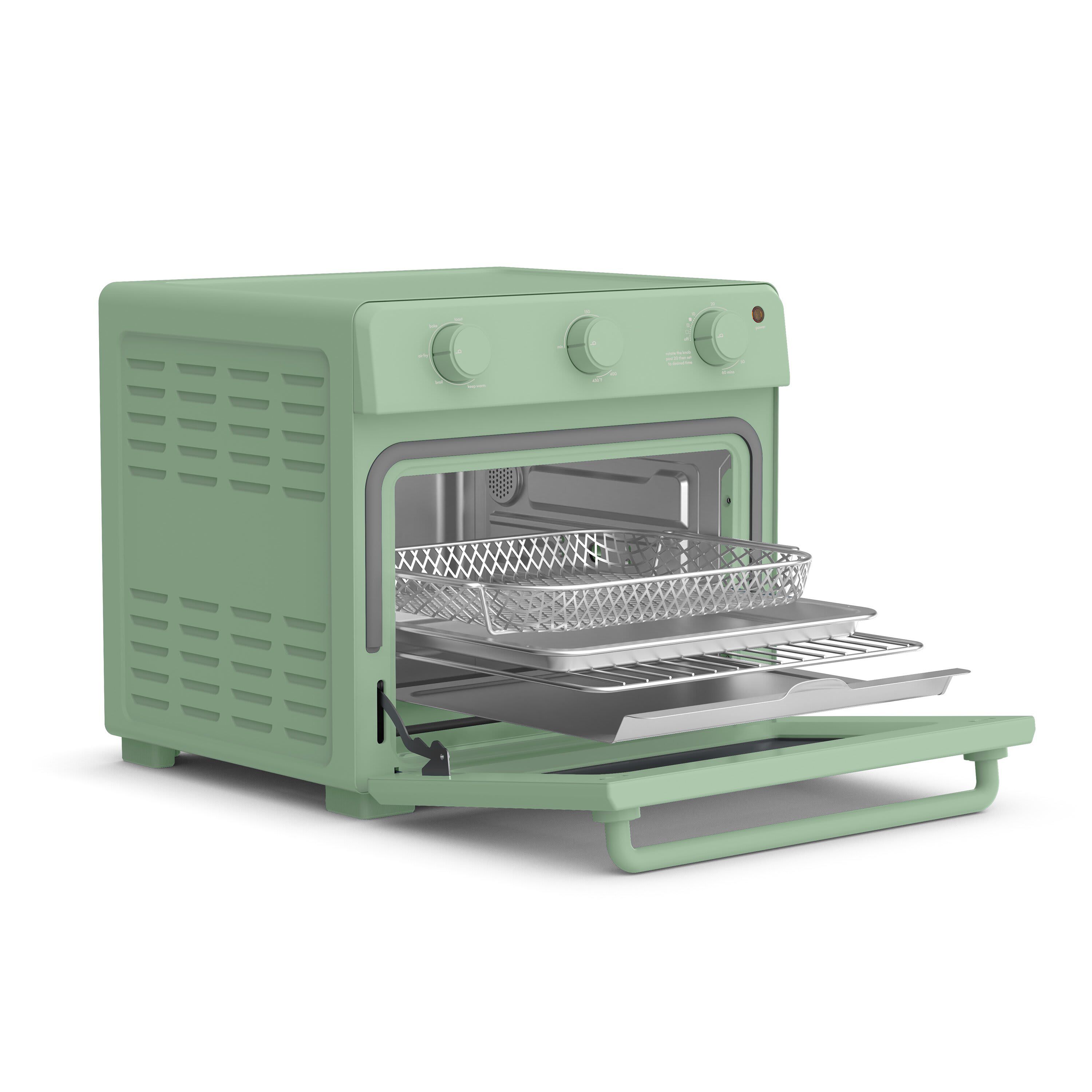 6 Slice Toaster Oven w/ Air Fryer Seaglass