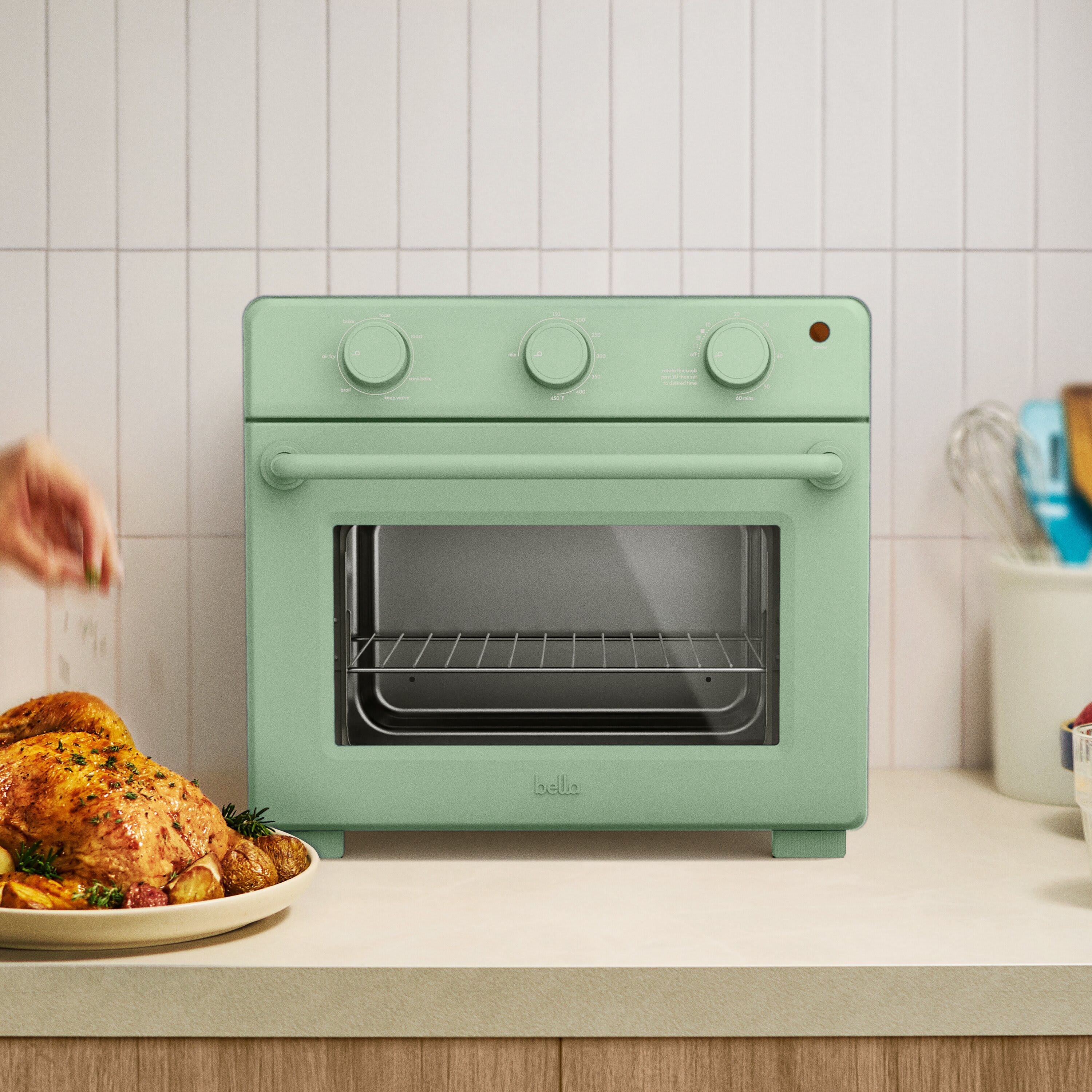 6 Slice Toaster Oven w/ Air Fryer Seaglass