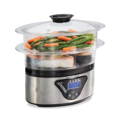 1.9 QT Brentwood Cordless Electric Hot Pot Cooker & Food Steamer