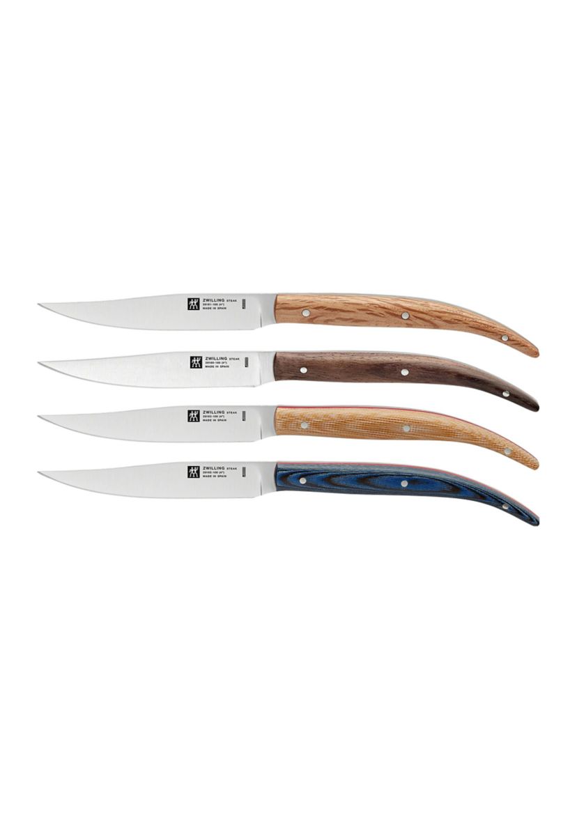 4pc Toro Steak Knife Set w/ Wooden Case