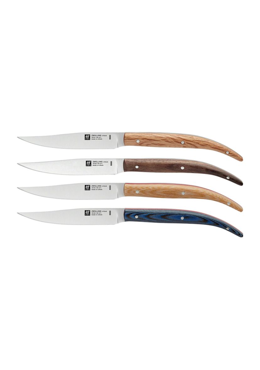 4pc Toro Steak Knife Set w/ Wooden Case