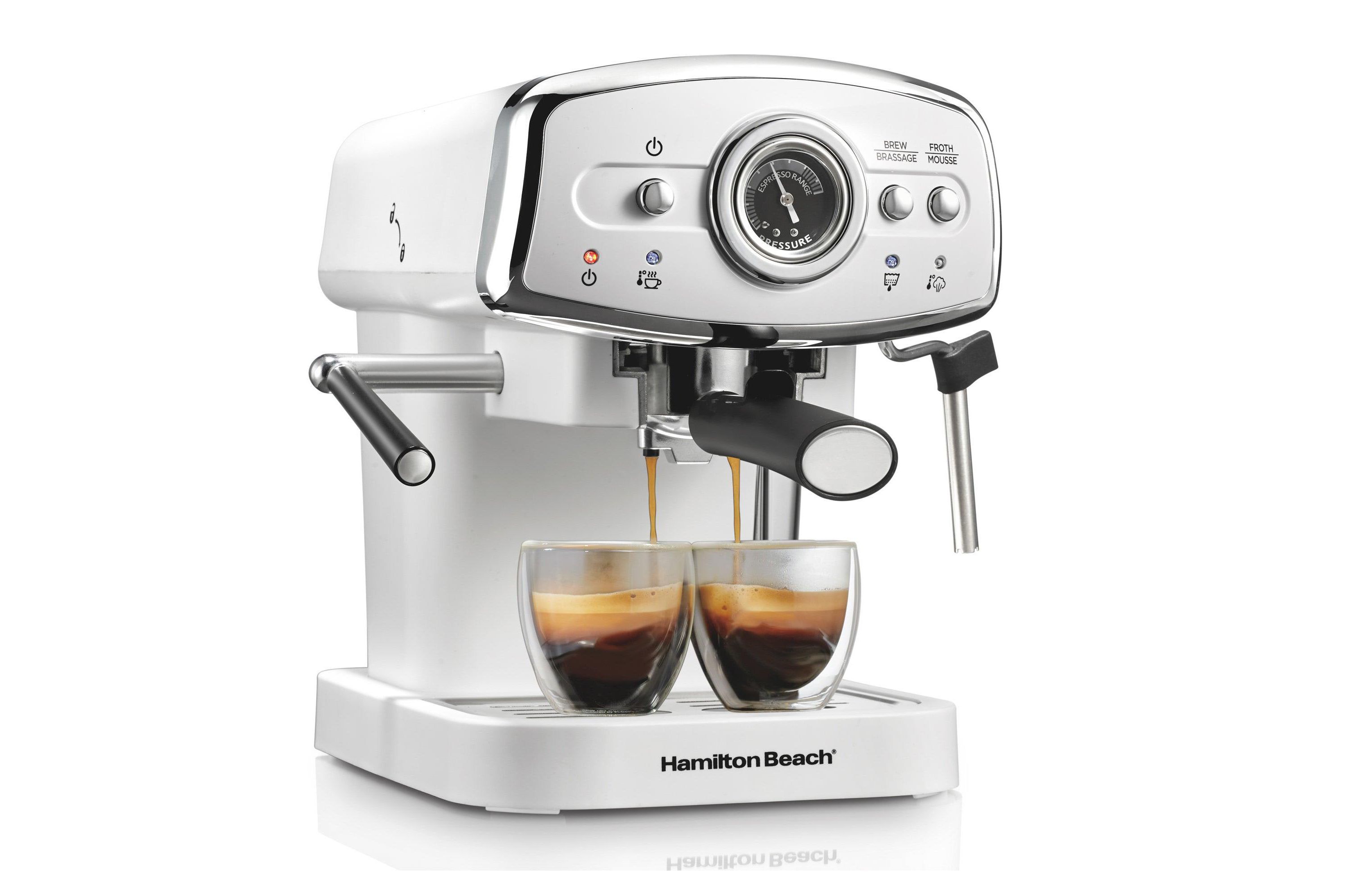Slide & Lock Espresso Maker White