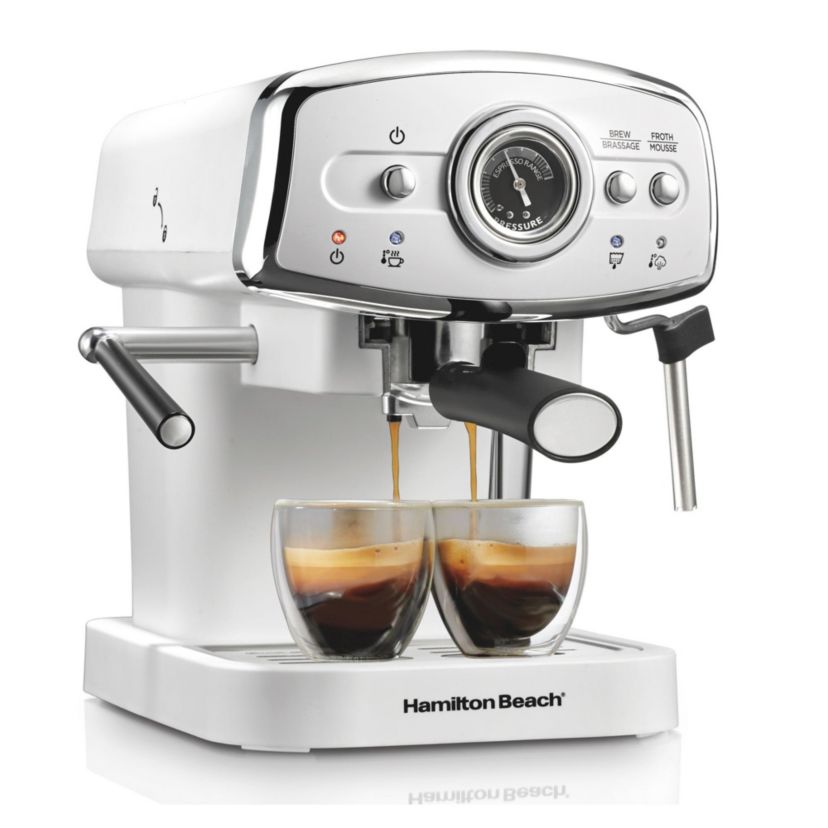 Slide & Lock Espresso Maker White