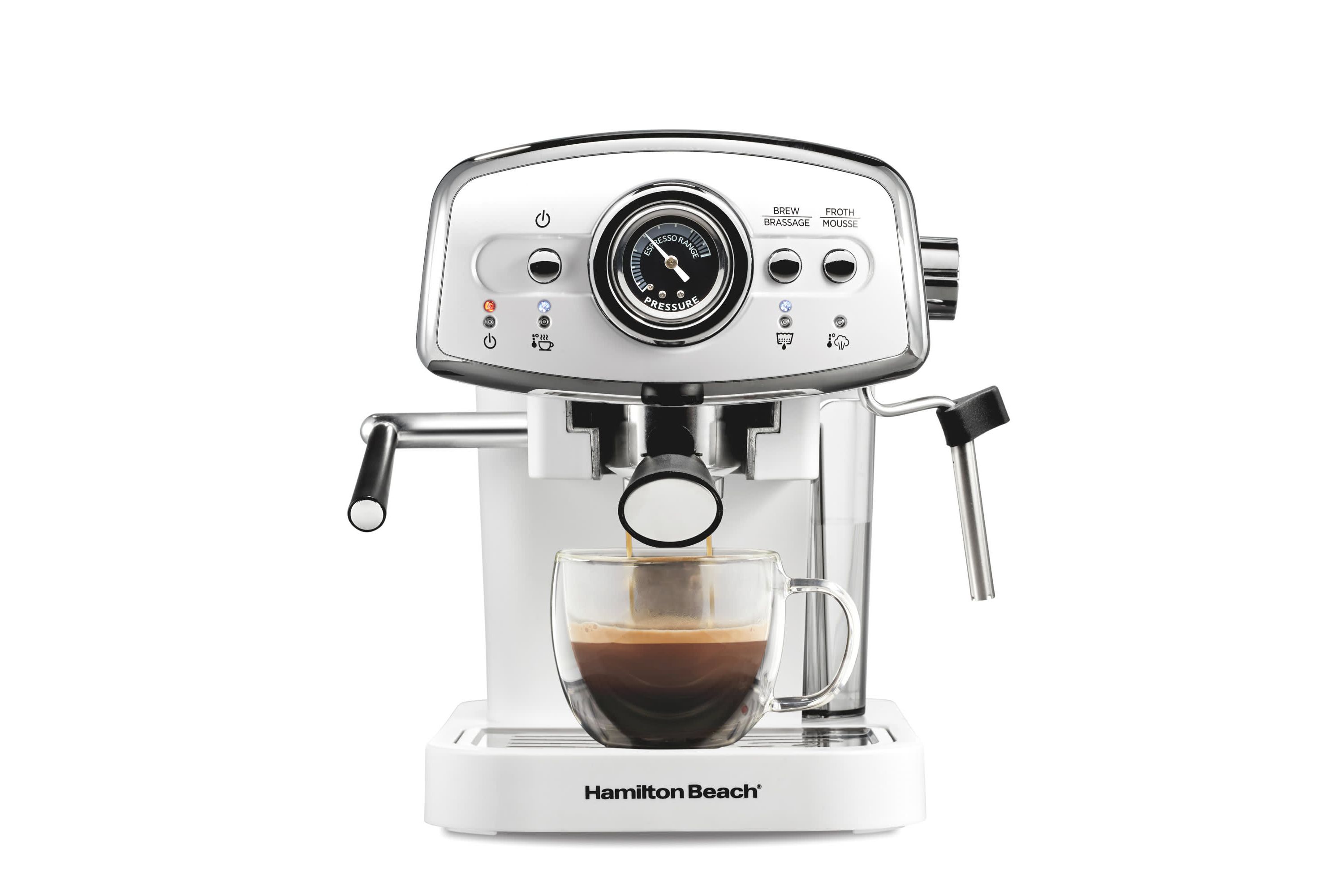Slide & Lock Espresso Maker White