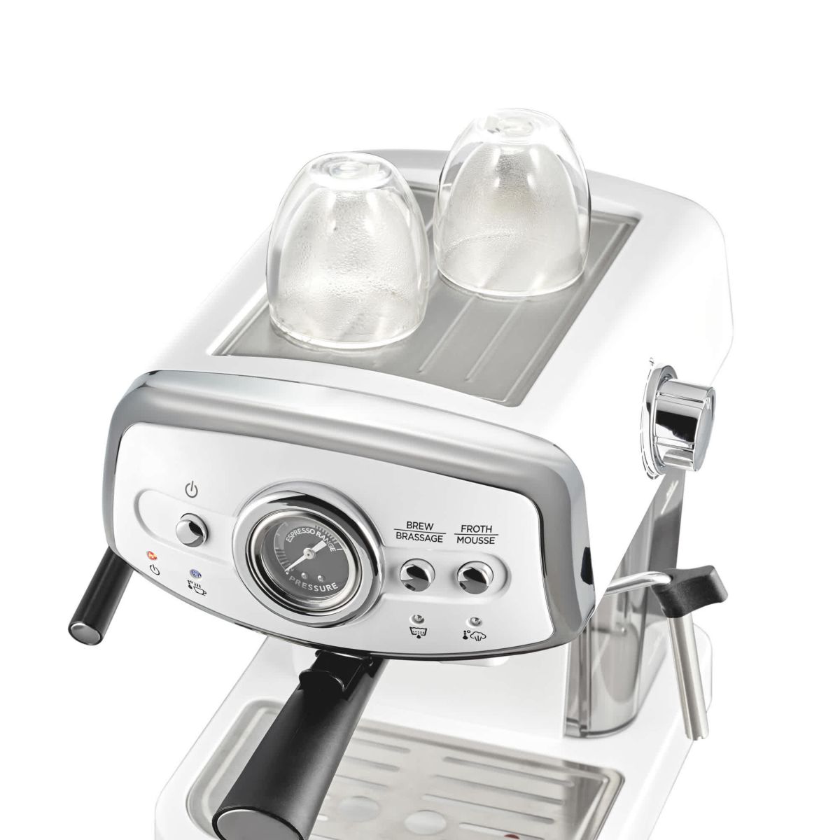 Slide & Lock Espresso Maker White