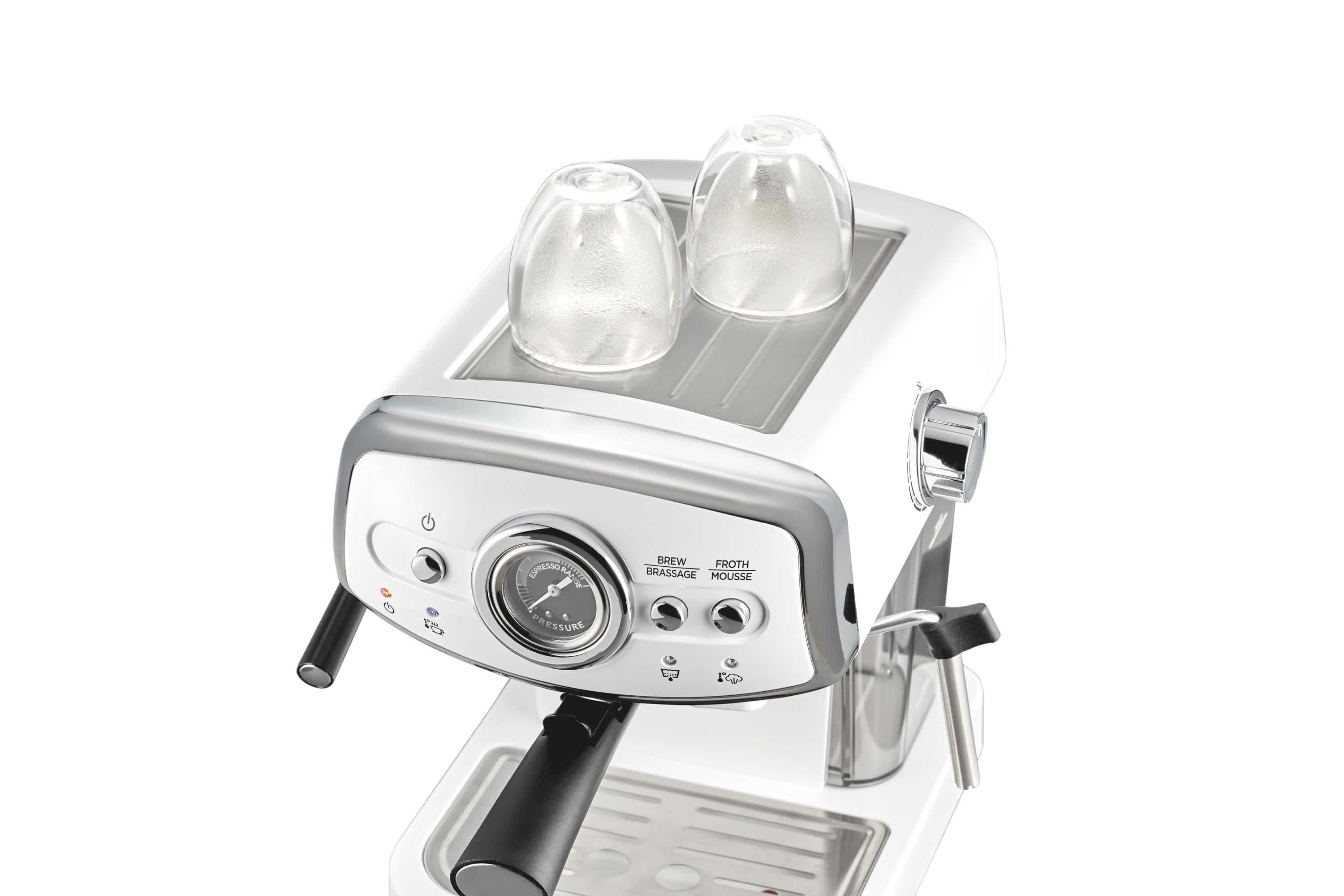 Slide & Lock Espresso Maker White