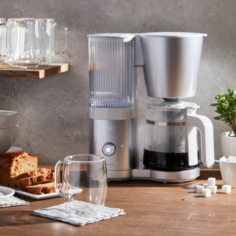 Enfinigy 12 Cup Drip Coffeemaker w/ Glass Carafe Silver