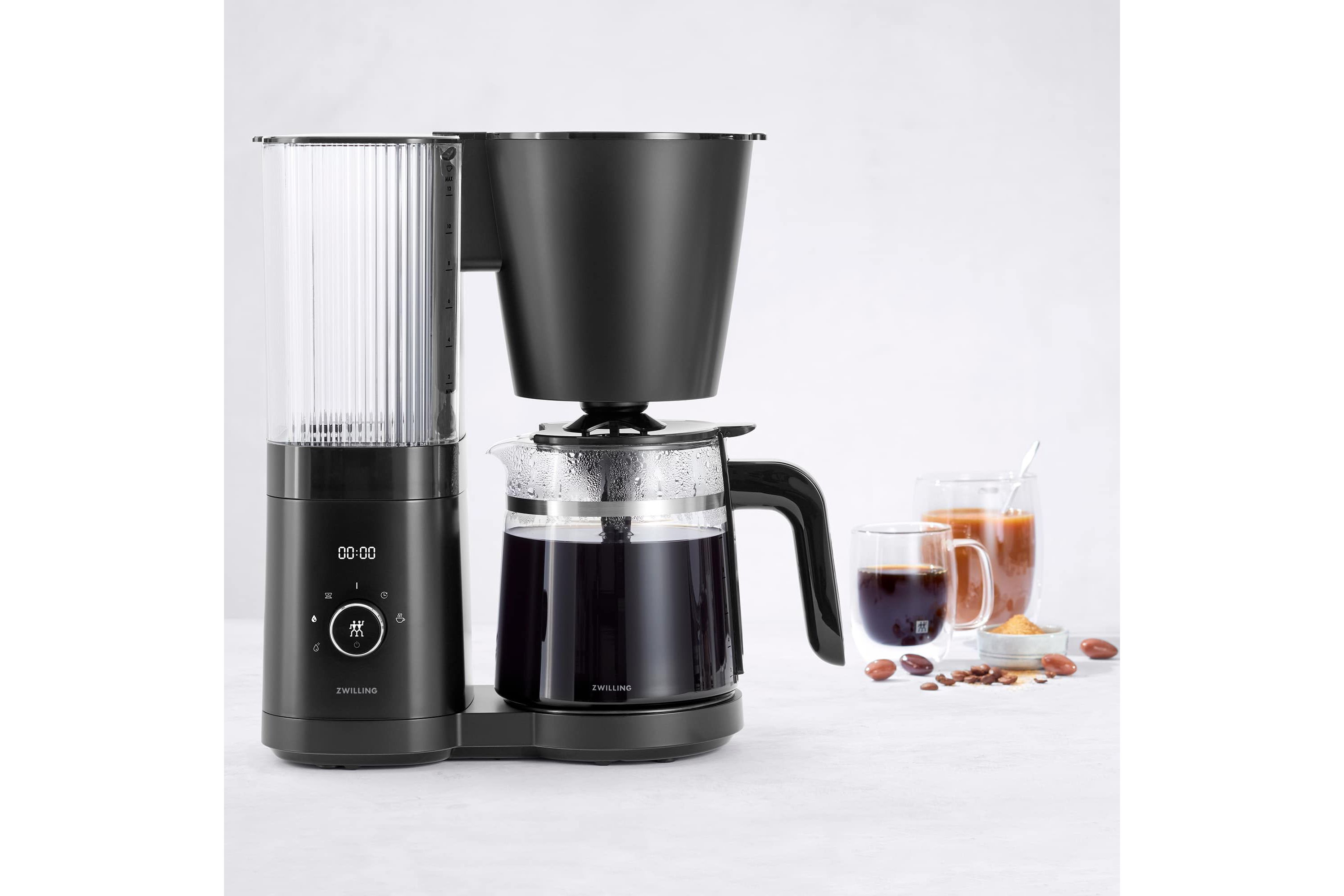 Enfinigy 12 Cup Drip Coffeemaker w/ Glass Carafe Black