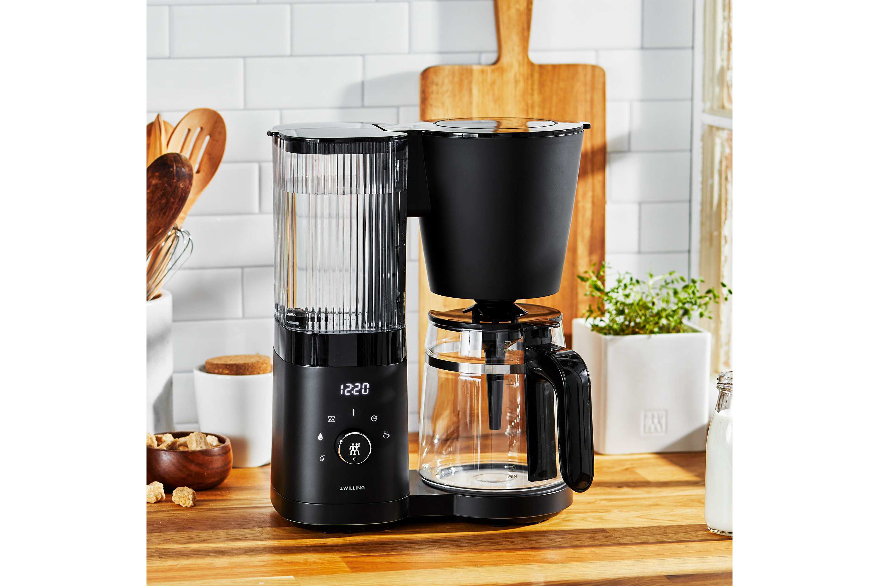 Enfinigy 12 Cup Drip Coffeemaker w/ Glass Carafe Black