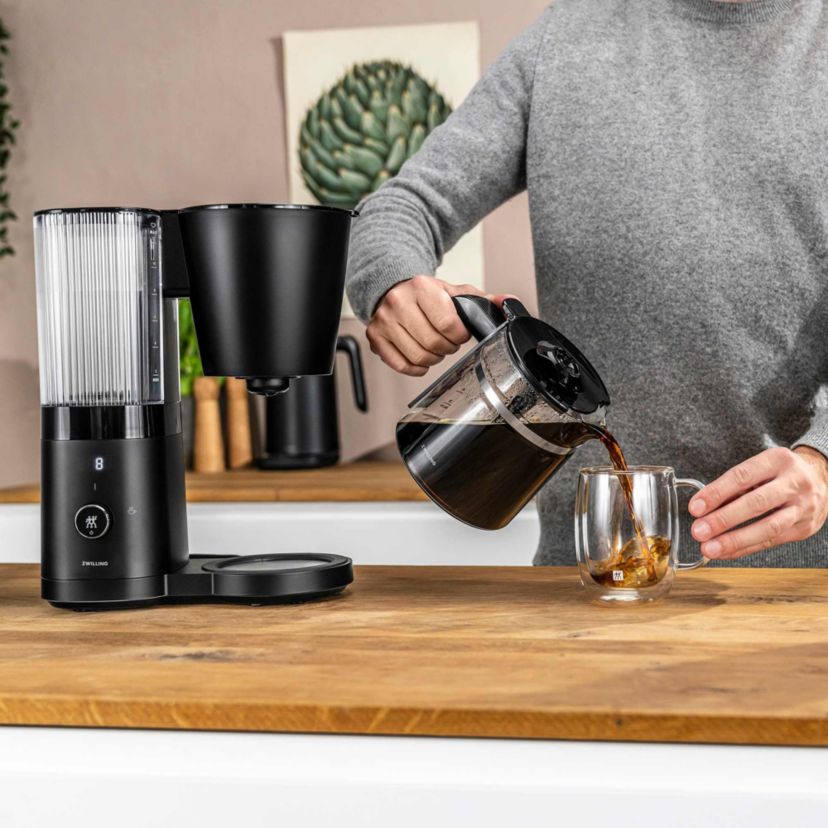 Enfinigy 12 Cup Drip Coffeemaker w/ Glass Carafe Black