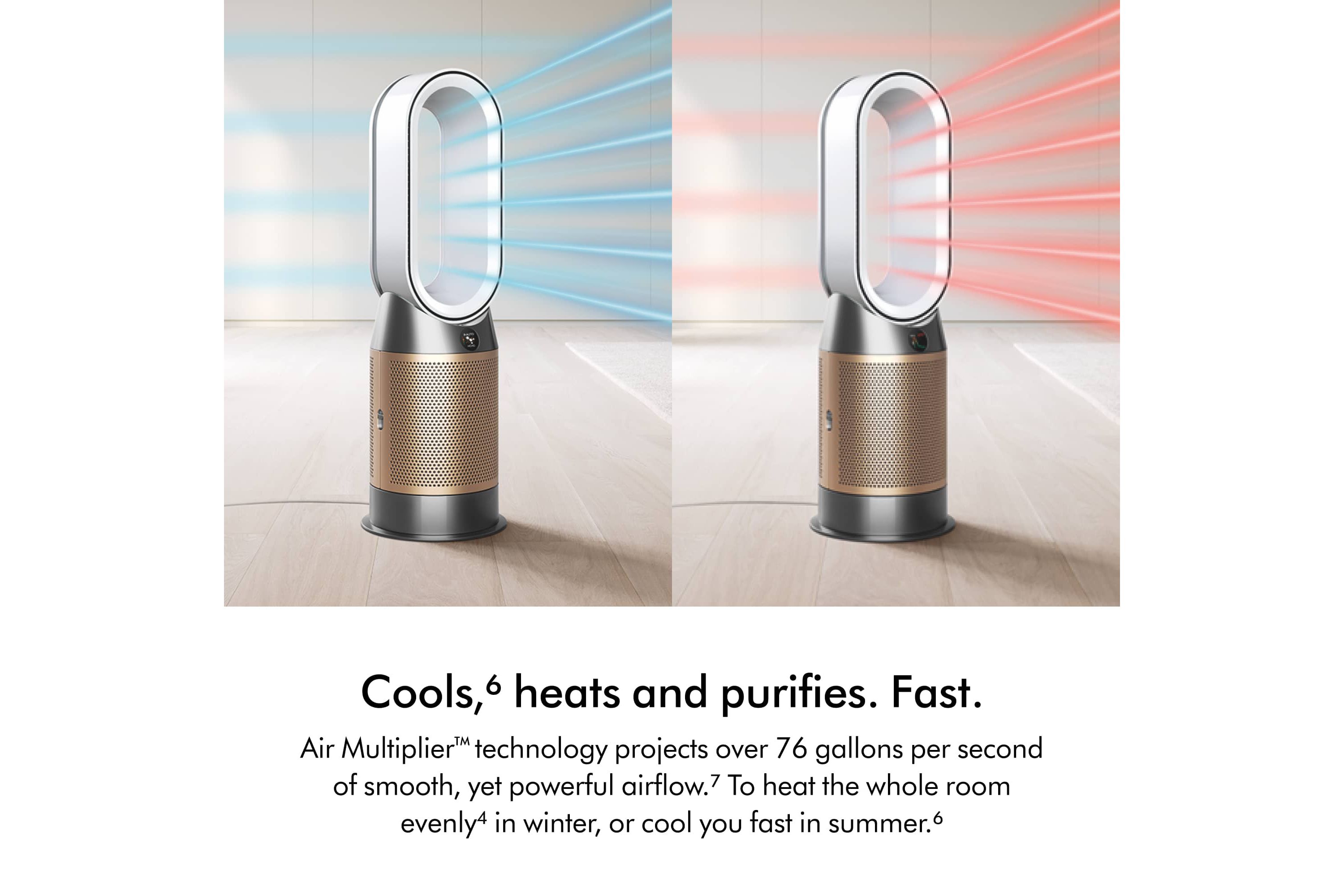 Purifier Hot+Cool De-Nox HP2 White/Gold