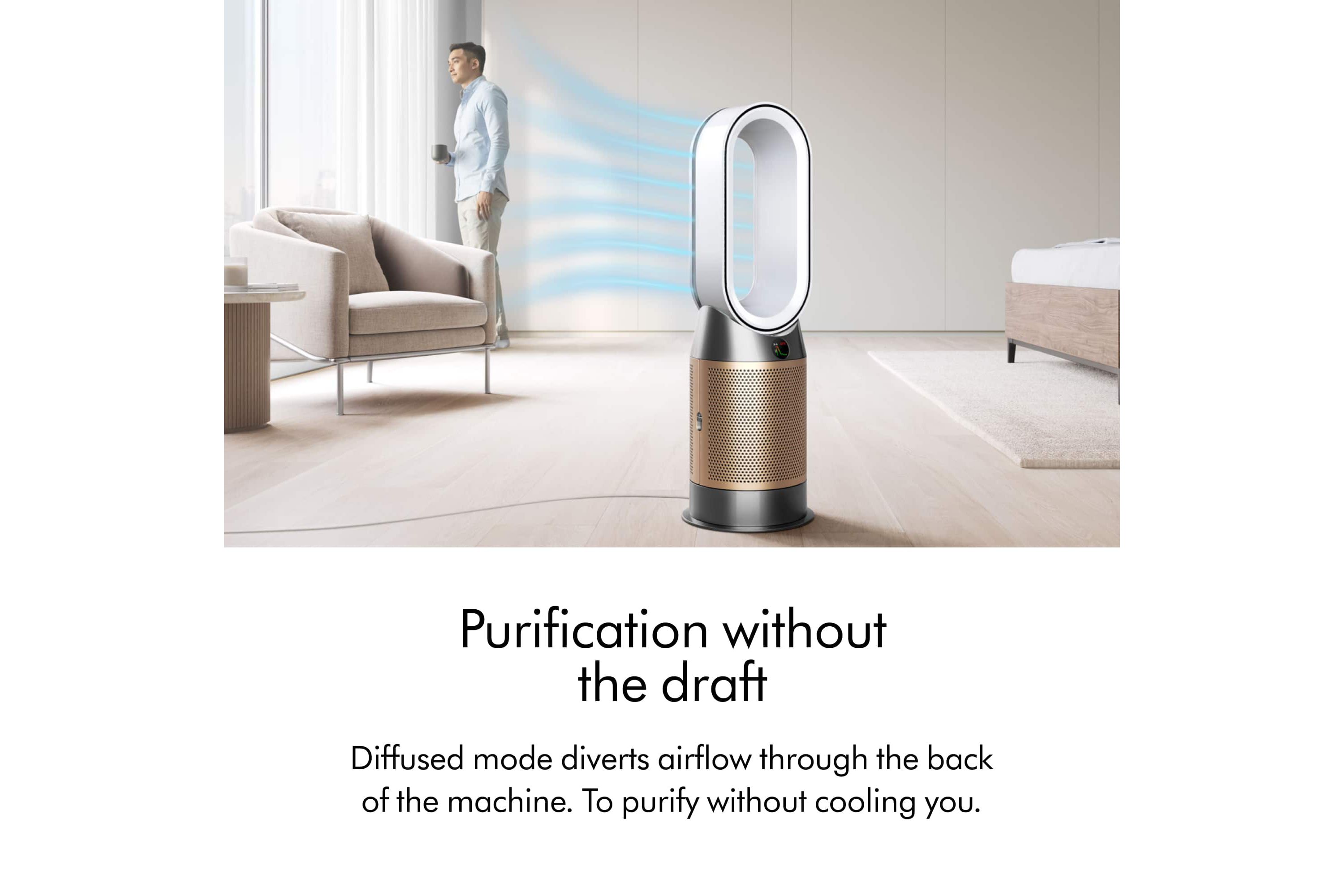 Purifier Hot+Cool De-Nox HP2 White/Gold