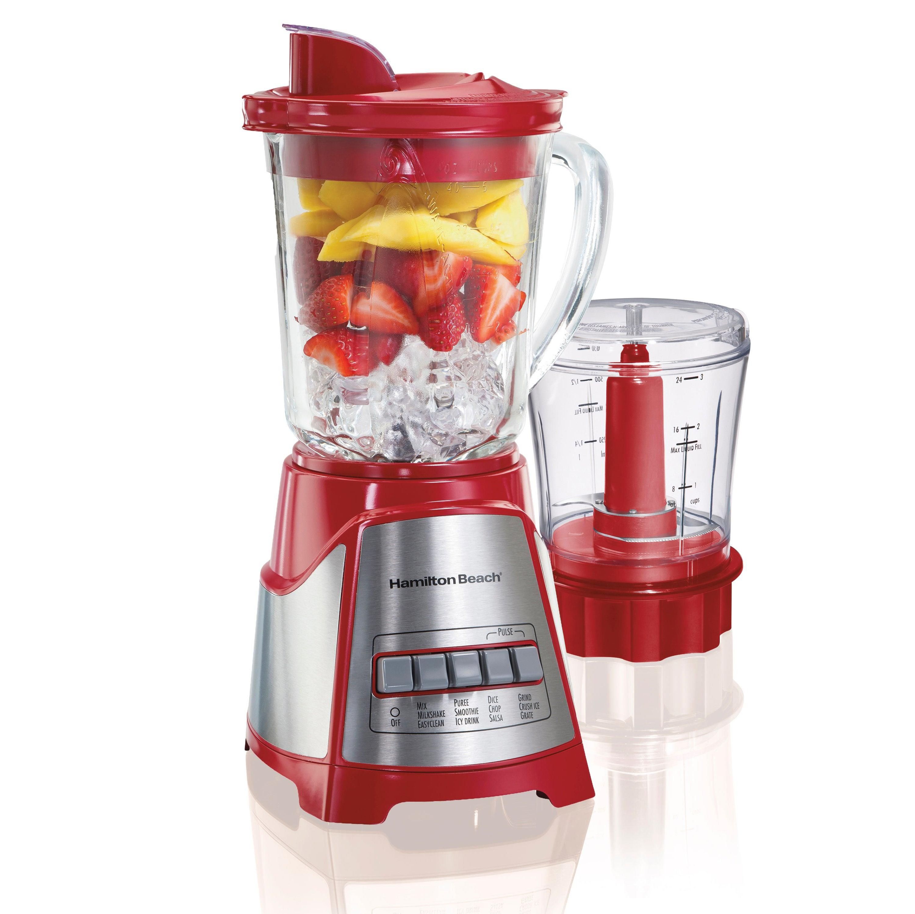 700W 12 Function Blender:No Size:Red