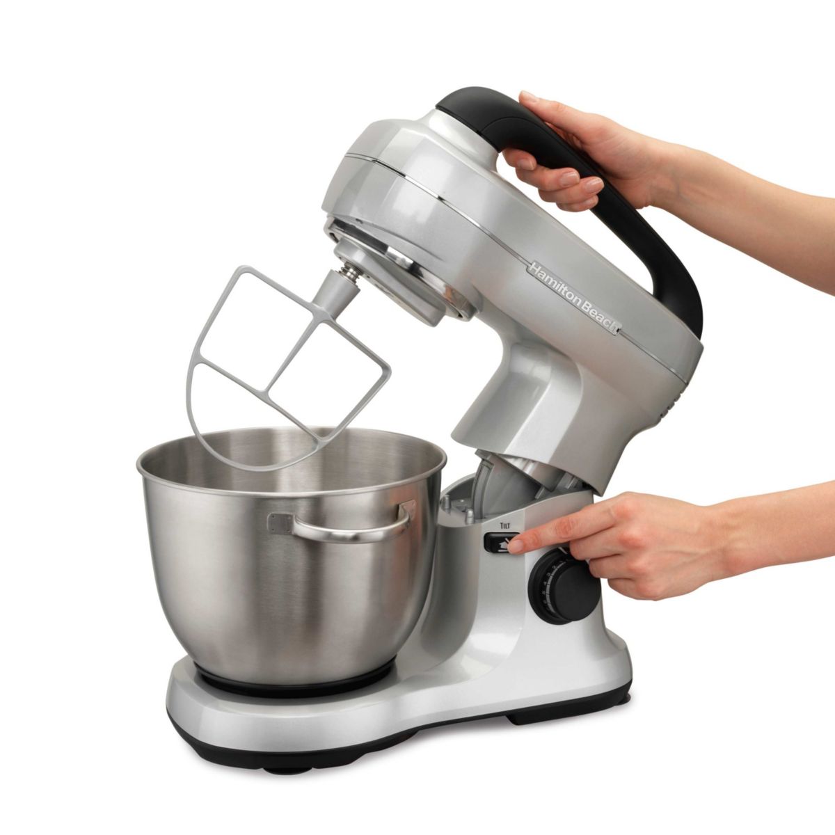 7 Speed 4qt Stand Mixer S:No Size:Silver
