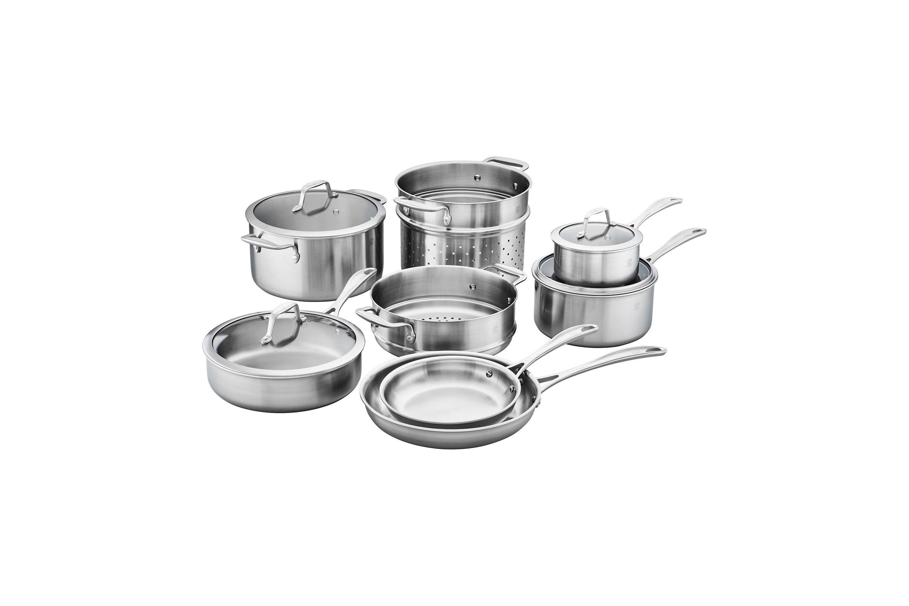 Spirit 3-Ply 12pc Stainless Steel Cookware Set