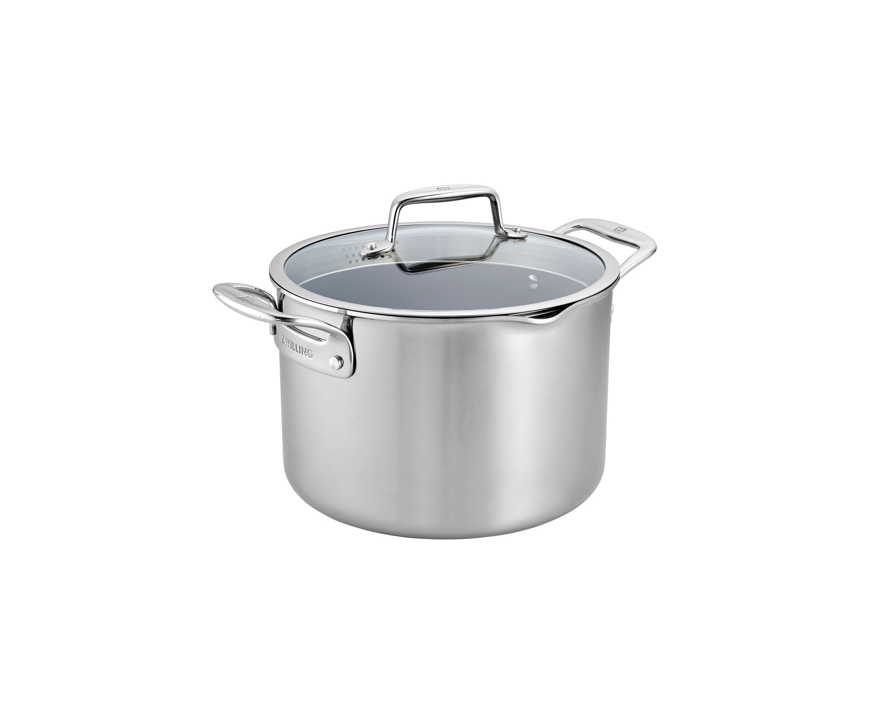 Clad CFX 8qt Stainless Steel Ceramic Nonstick Stockpot w/ Lid
