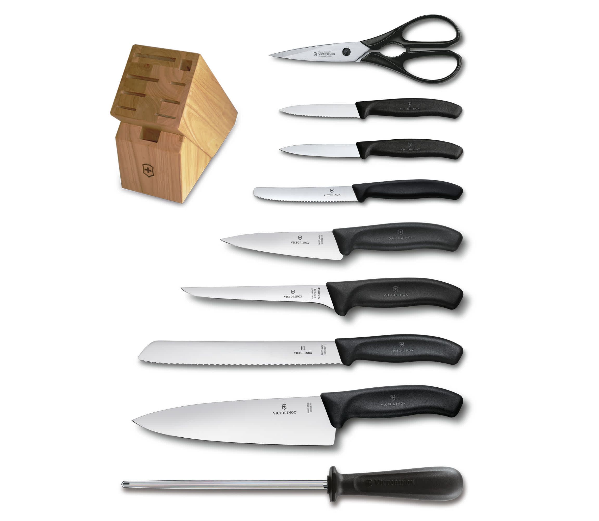 Swiss Classic 10pc Knife Block Set
