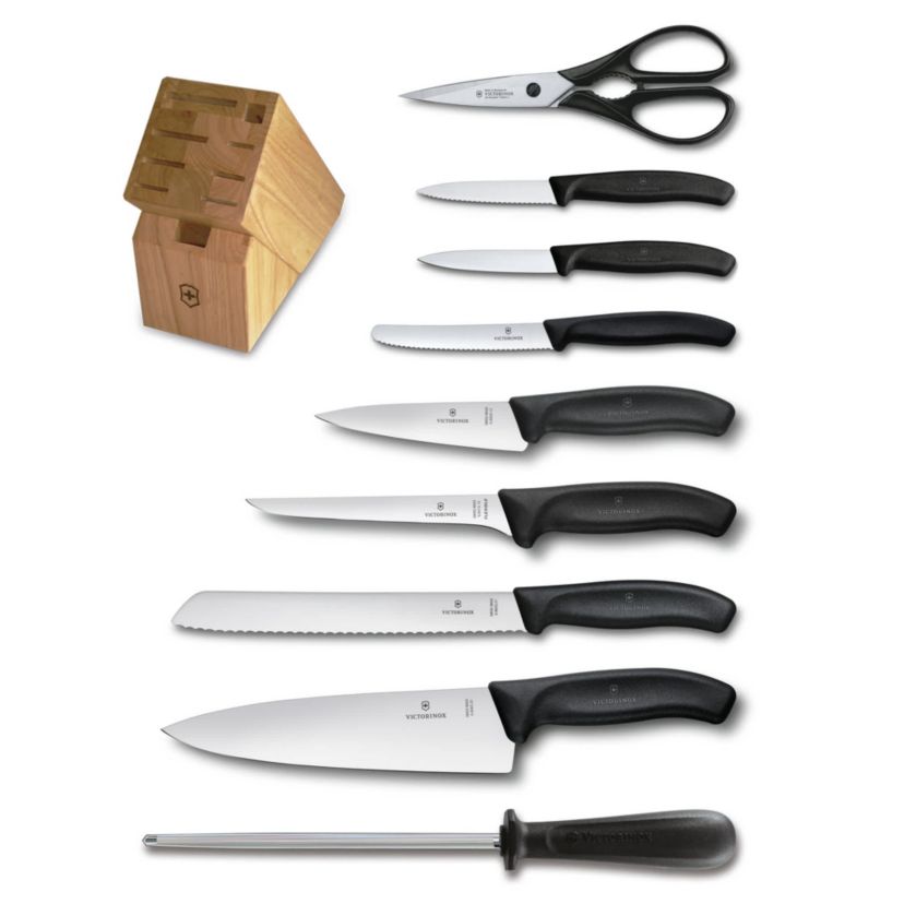 Swiss Classic 10pc Knife Block Set