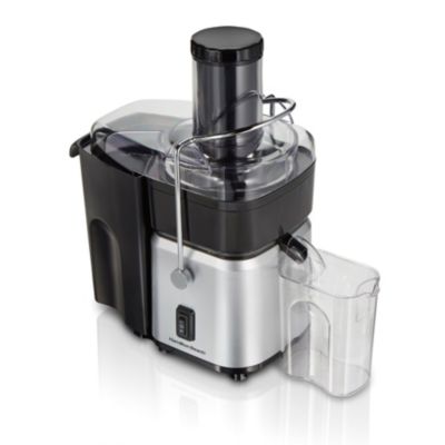 Hamilton Beach 2 Speeds Whole Fruit Juice Extractor in Silver and