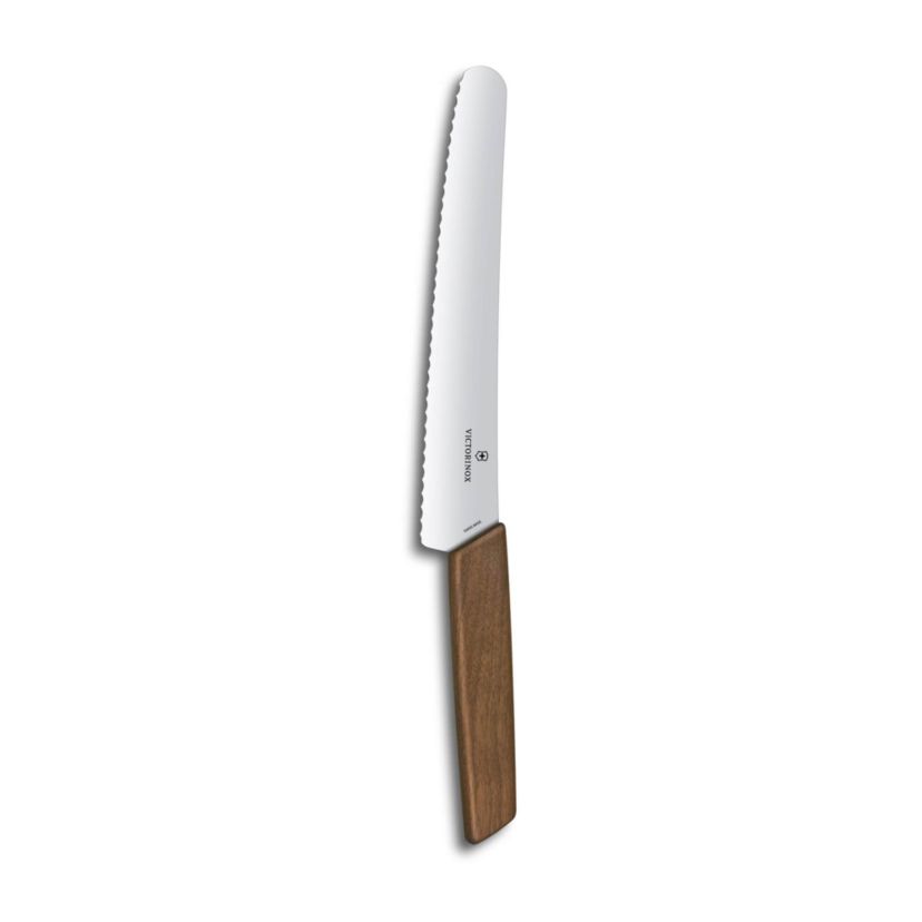 Swiss Modern 8.5" Bread Knife Walnut