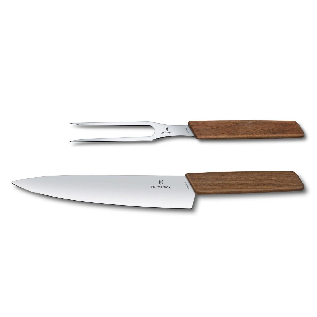 Swiss Modern 2pc Carving Set Walnut