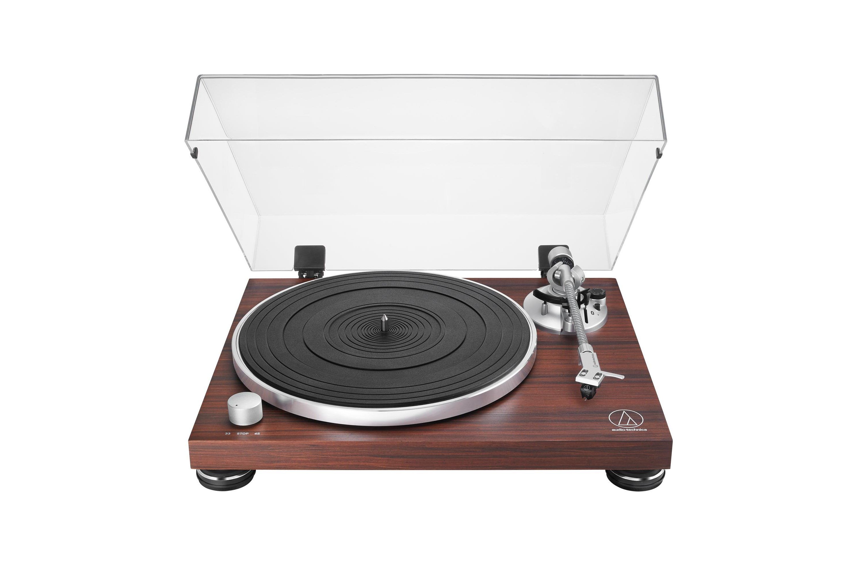 Fully Manual Belt-Drive Turntable (Wireless & Analog) Rosewood