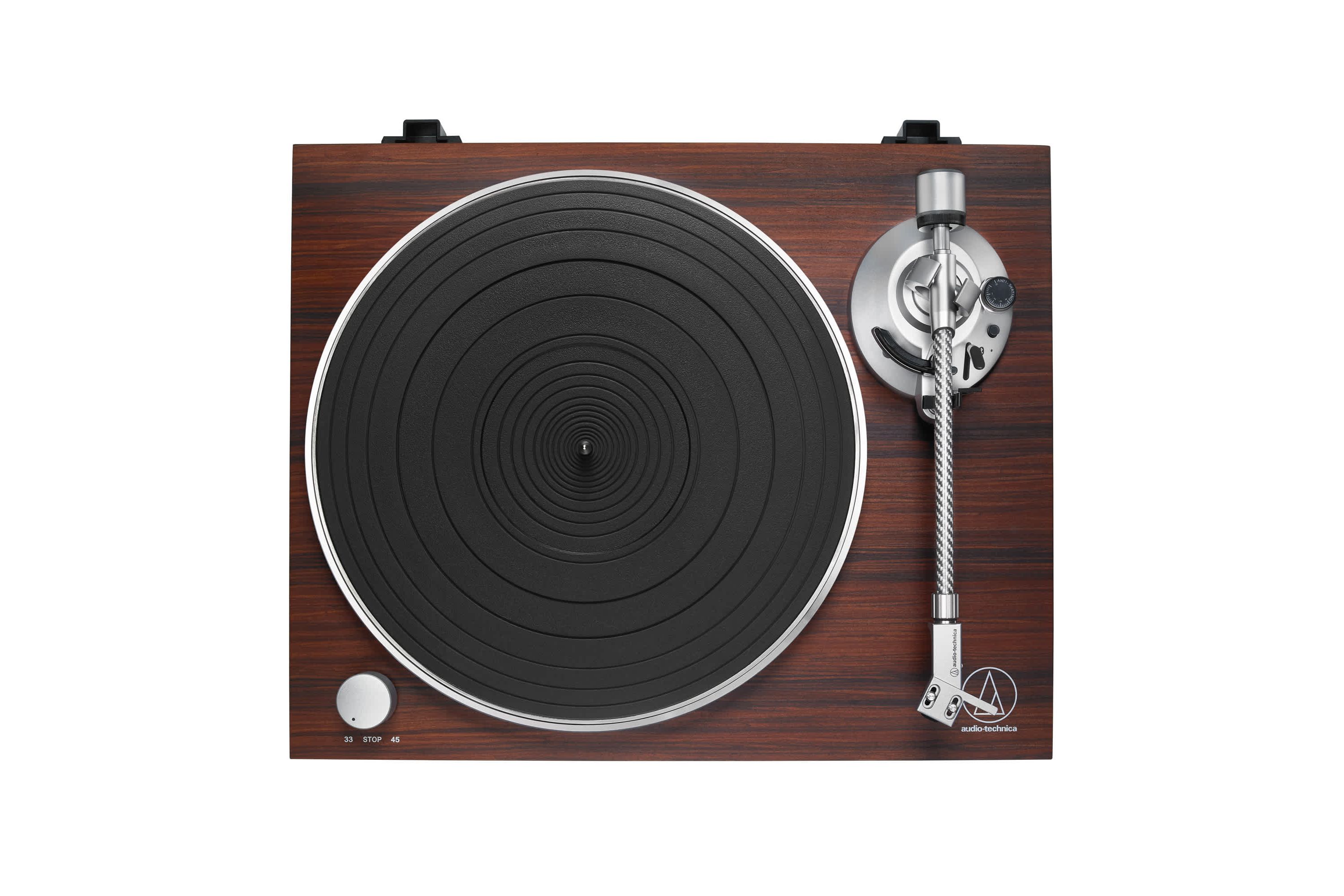 Fully Manual Belt-Drive Turntable (Wireless & Analog) Rosewood