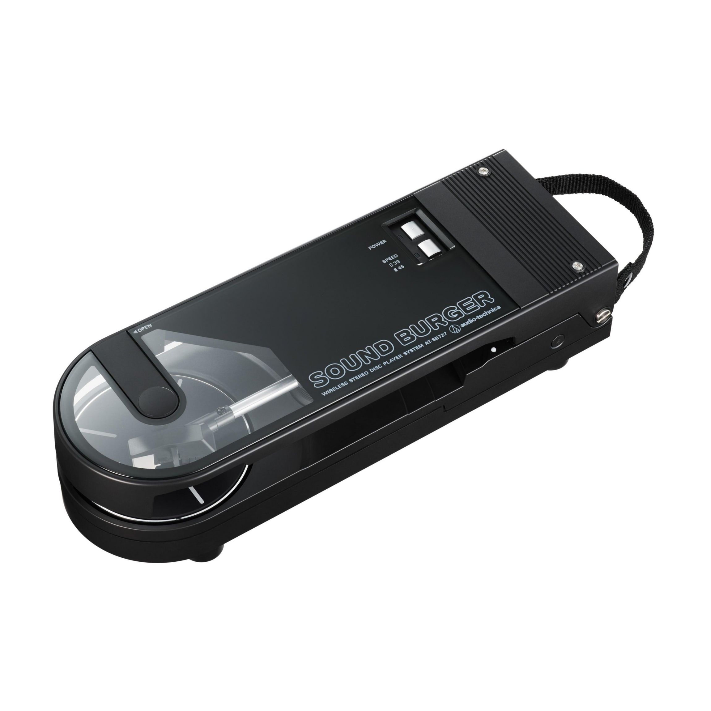 Sound Burger Portable Bluetooth Turntable Black