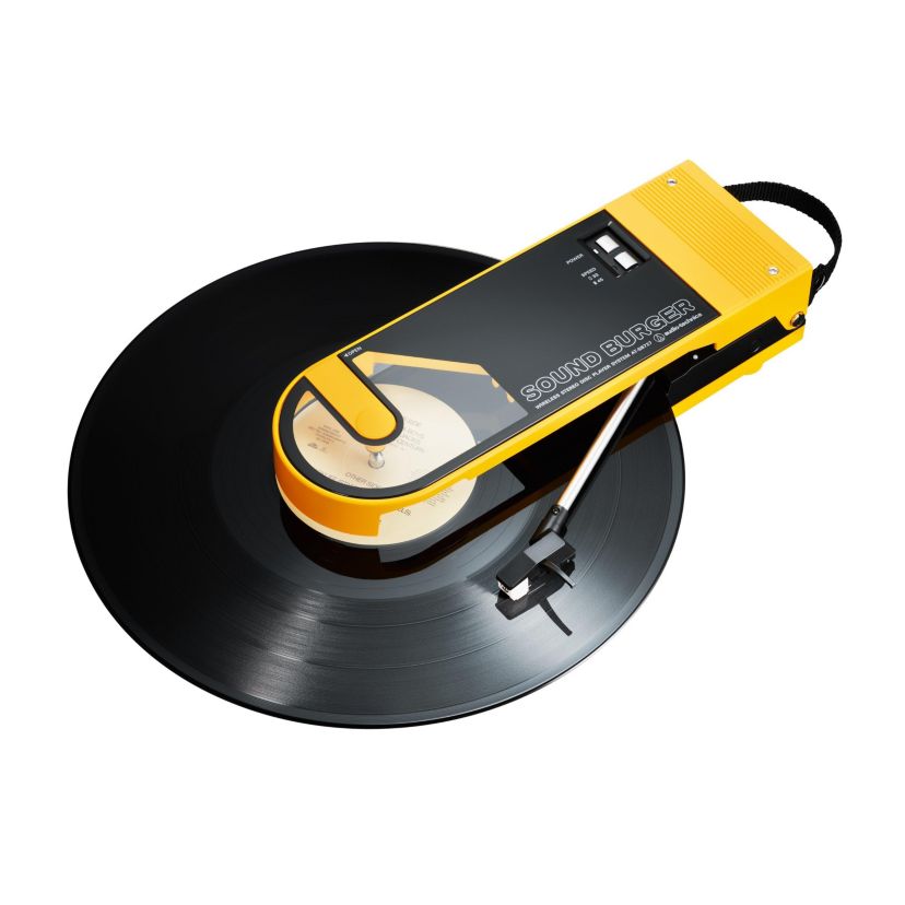 Sound Burger Portable Bluetooth Turntable Yellow