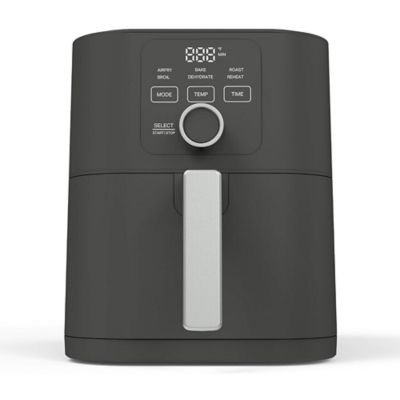 Martha Stewart 6qt Slim Air Fryer Linen Cream, Gray