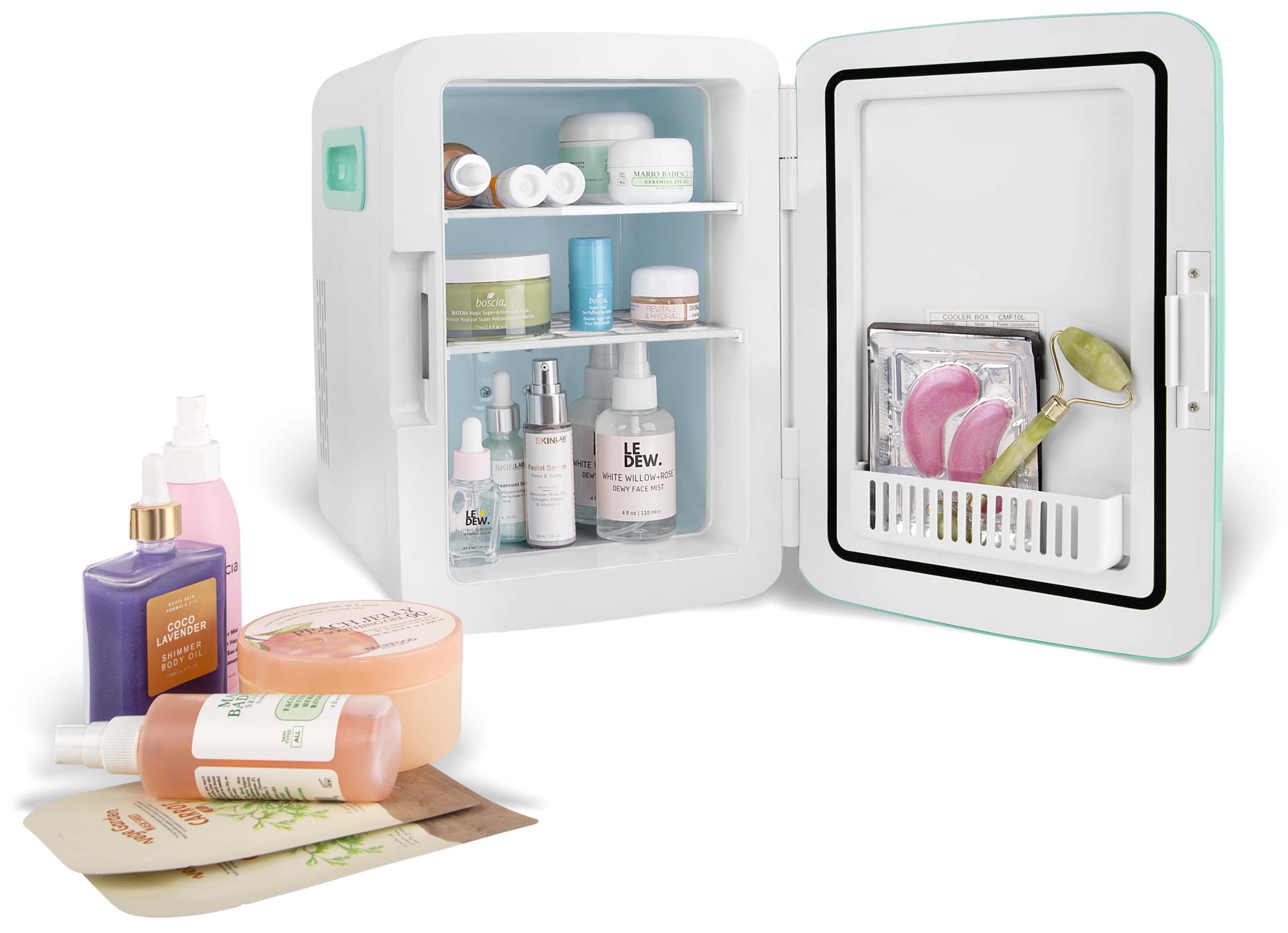 Classic 15L Mini Fridge Teal/White